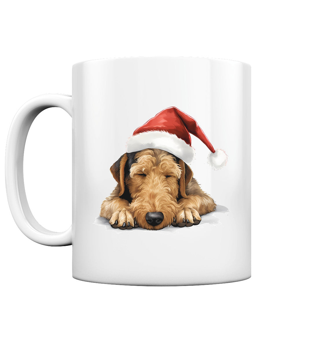 X-mas Airedale Terrier - Tasse glossy