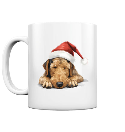 X-mas Airedale Terrier - Tasse glossy