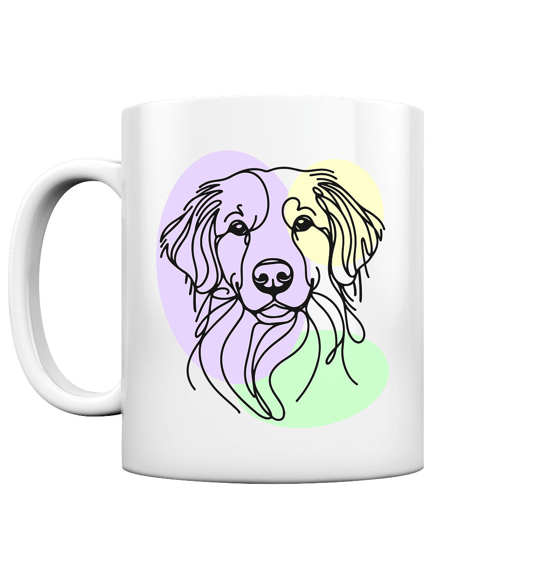 Line Art - Süßer Kooikerhondje - Tasse glossy
