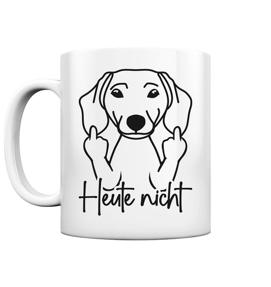 Heute nicht - Dackel (Kurzhaar) - Tasse glossy