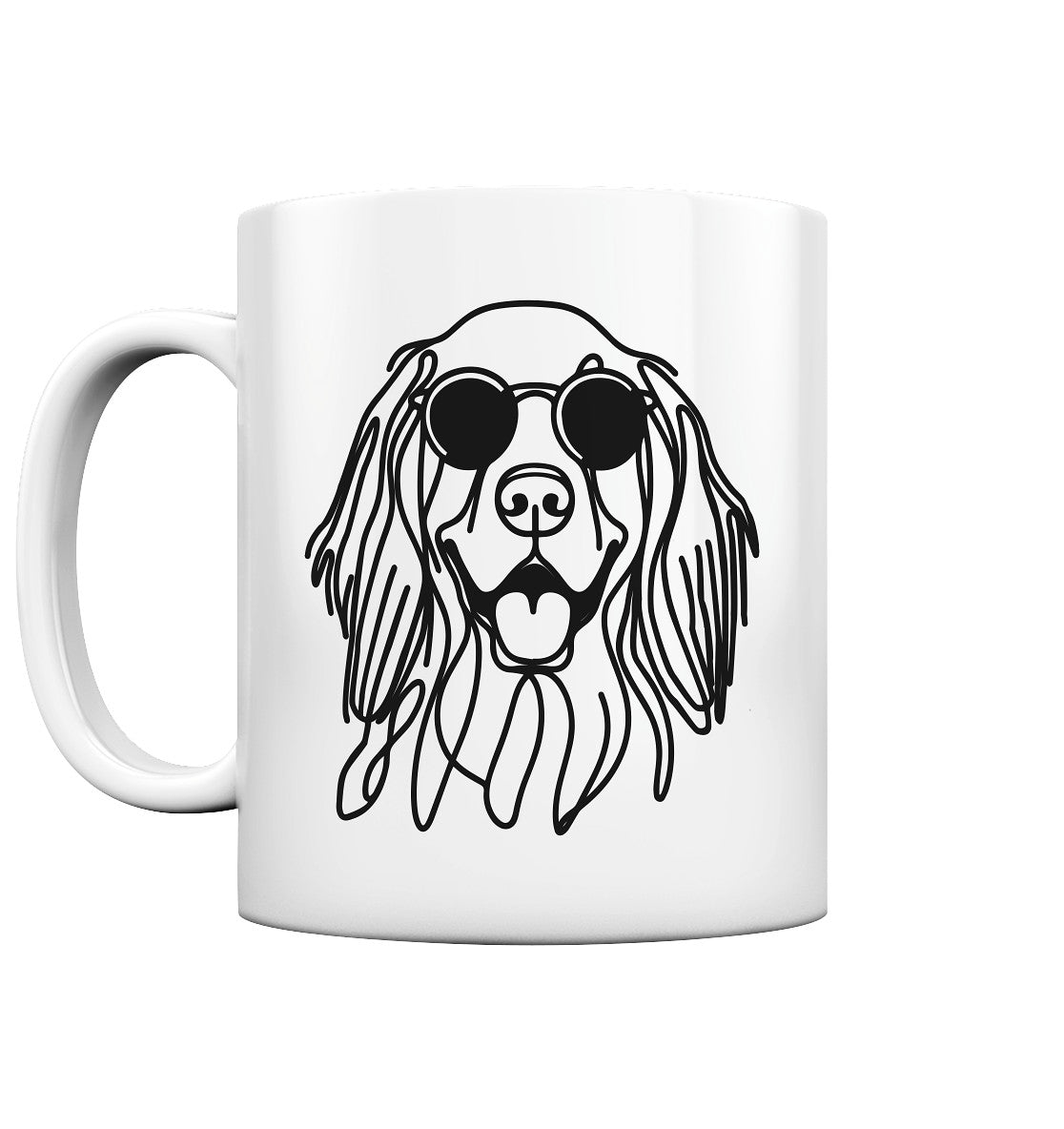 Line Art - Cooler Gordon Setter - Tasse glossy
