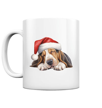 X-mas Basset Hound - Tasse glossy