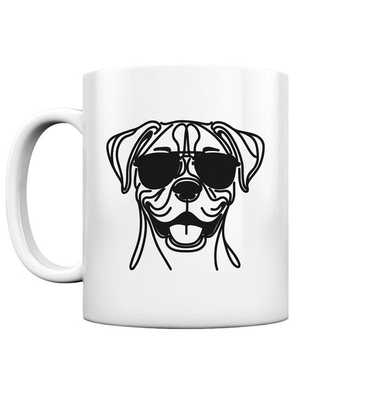 Line Art - Cooler Boxer - Tasse glossy