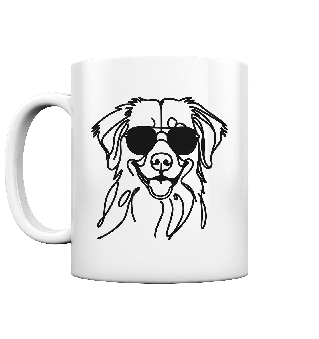 Line Art - Cooler Nova Scotia Duck Tolling Retriever - Tasse glossy