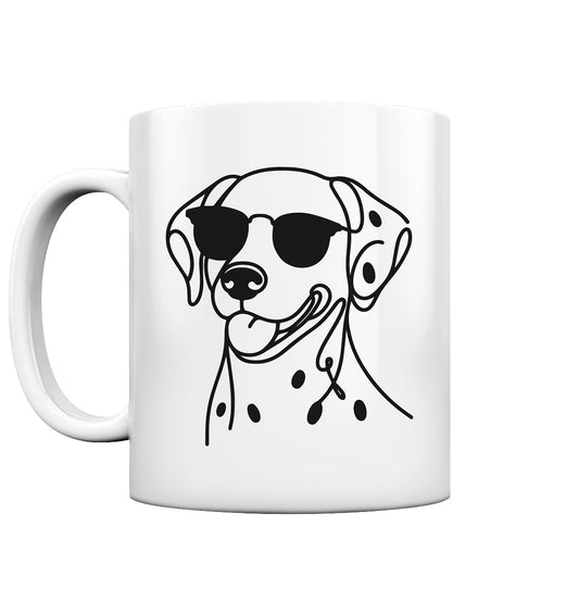 Line Art - Cooler Dalmatiner - Tasse glossy