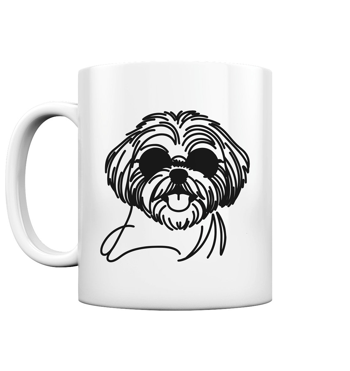 Line Art - Cooler Shih Tzu - Tasse glossy