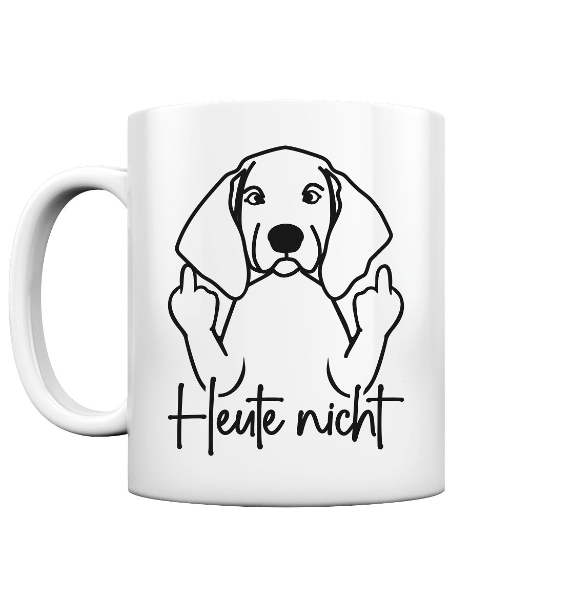 Heute nicht - Vizsla - Tasse glossy
