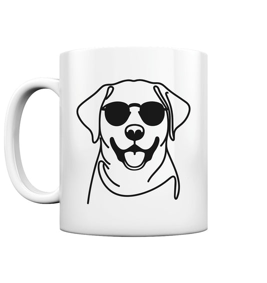 Line Art - Cooler Labrador - Tasse glossy