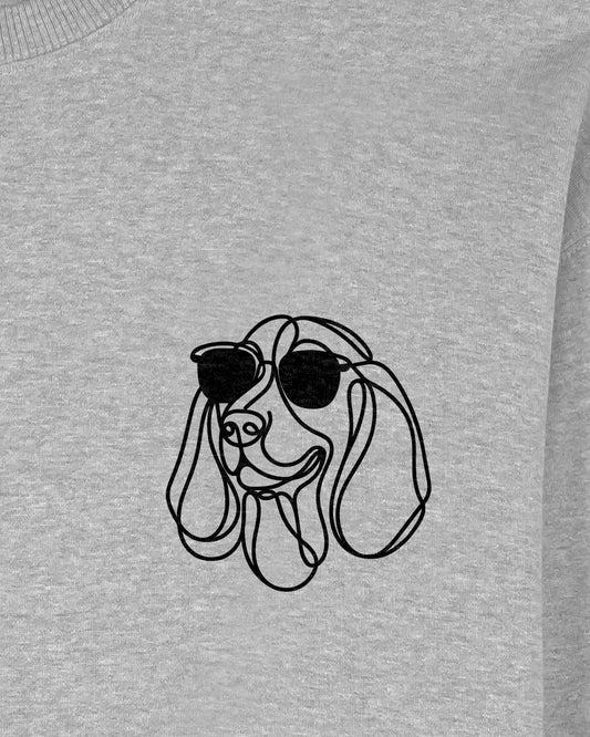 Line Art - Cooler Basset Hound - Motiv