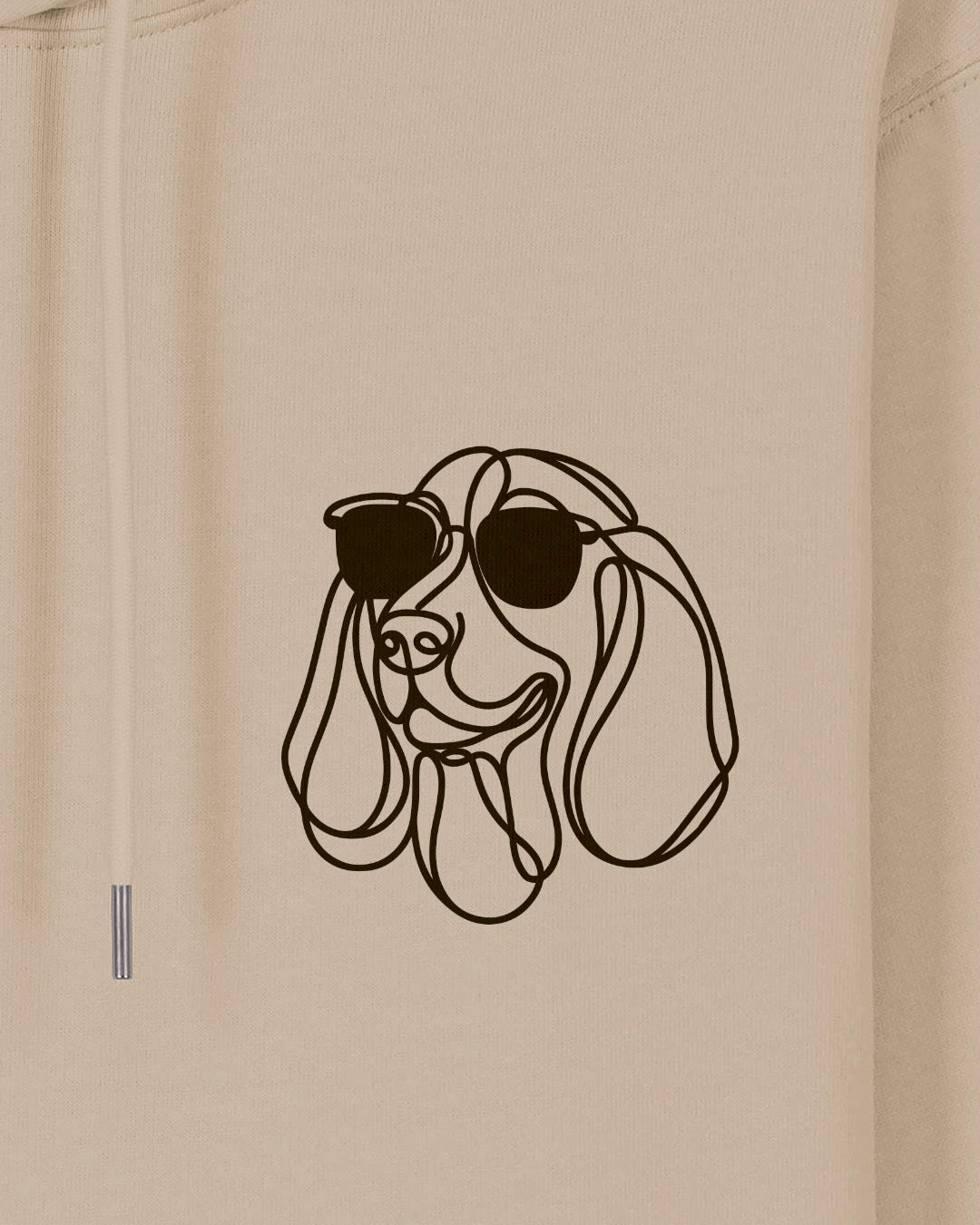Line Art - Cooler Basset Hound - Motiv
