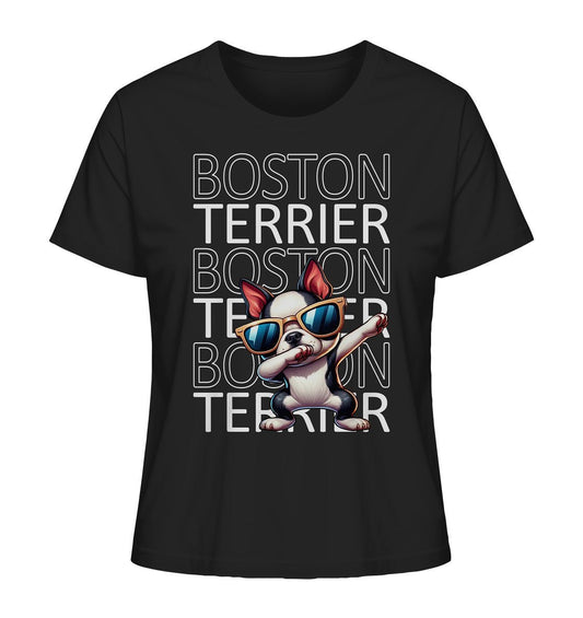 Boston Terrier Dab - Ladies Organic Shirt - Multitalenty