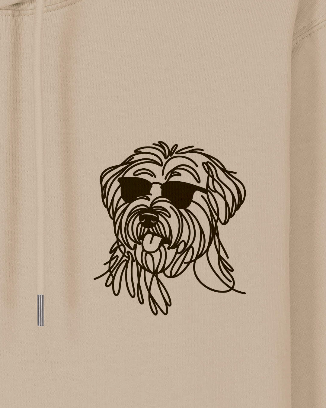 Line Art - Cooler Briard - Motiv