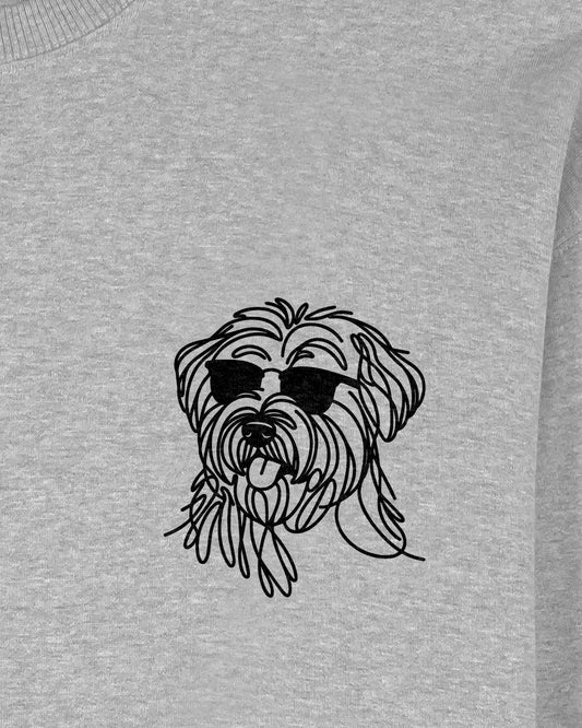 Line Art - Cooler Briard - Motiv