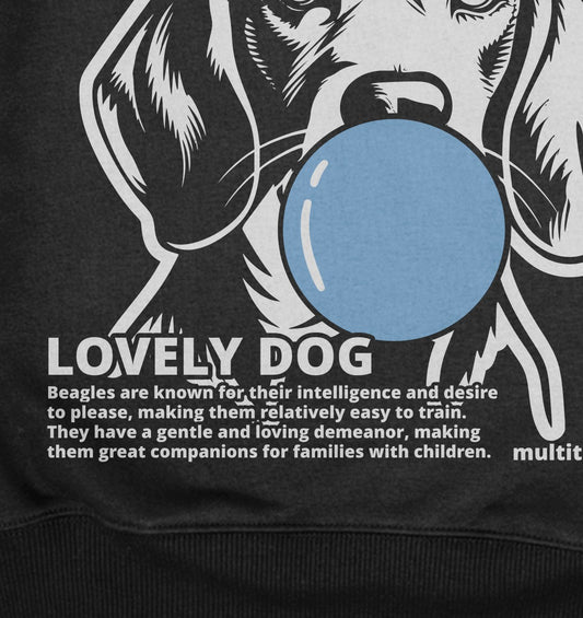 Bubble Gum Beagle (blau) - Detailansicht