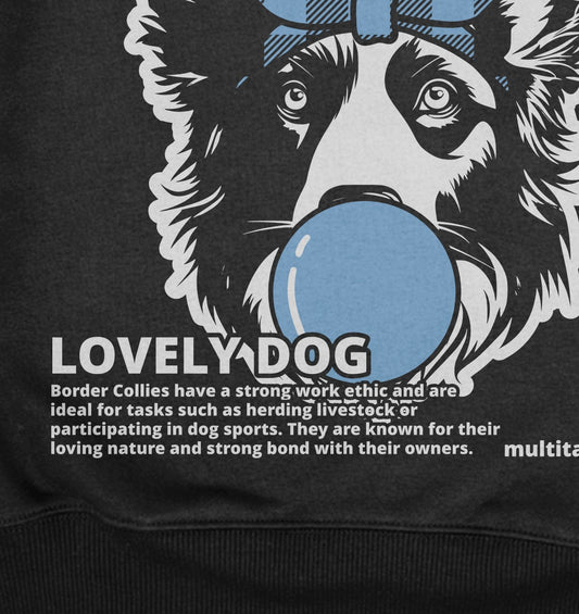 Bubble Gum Border Collie (blau) - Detailansicht