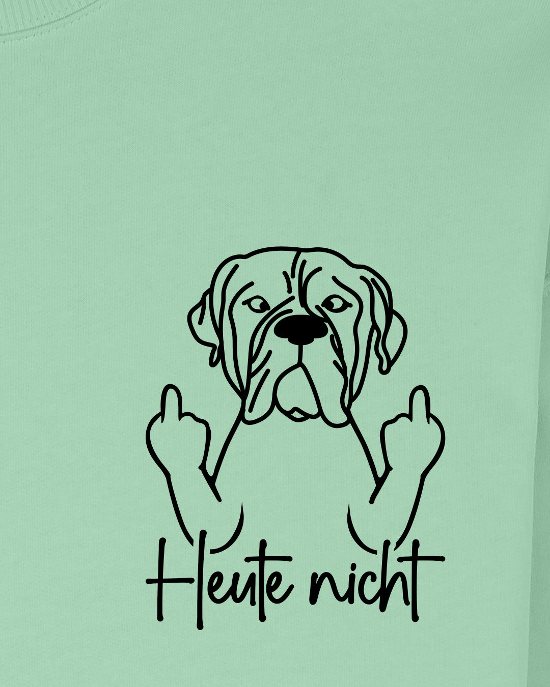 Heute nicht - Bullmastiff - Motiv