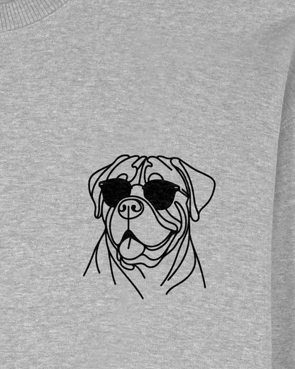 Line Art - Cooler Bullmastiff - Motiv