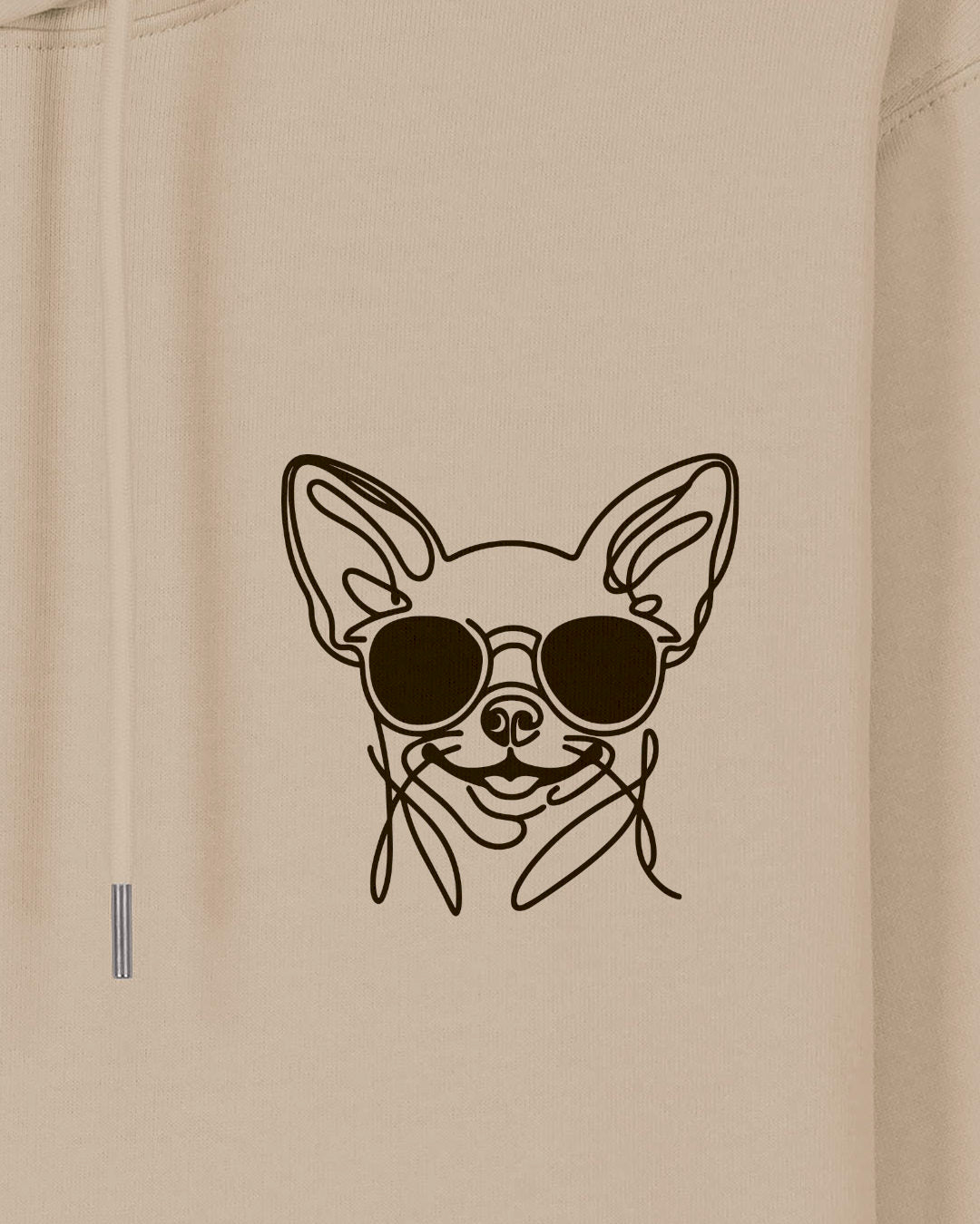 Line Art - Cooler Chihuahua (Kurzhaar) - Motiv