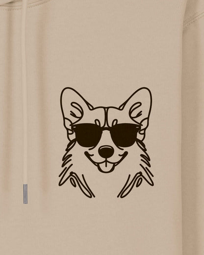 Line Art - Cooler Corgi - Motiv