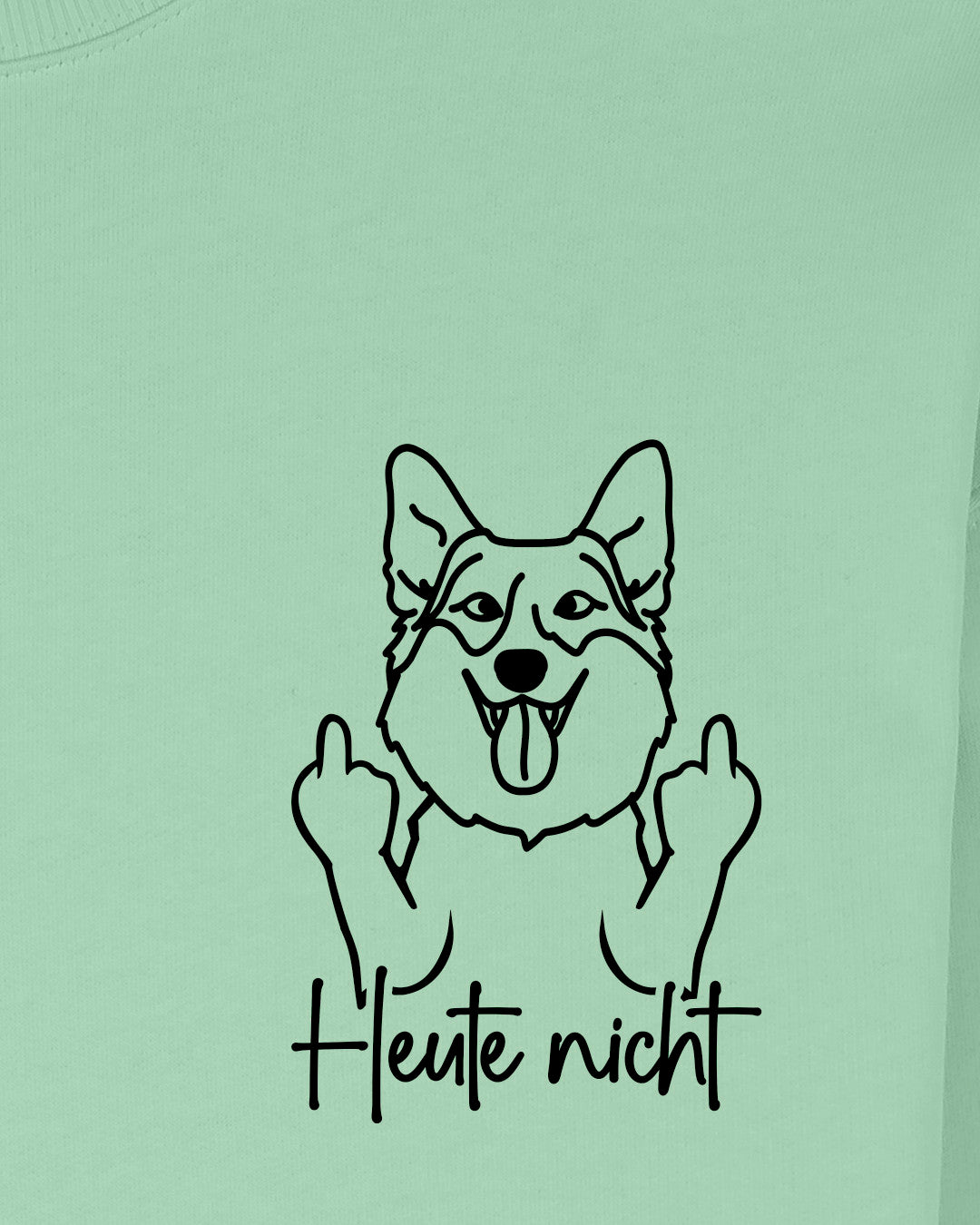 Heute nicht - Corgi - Motiv