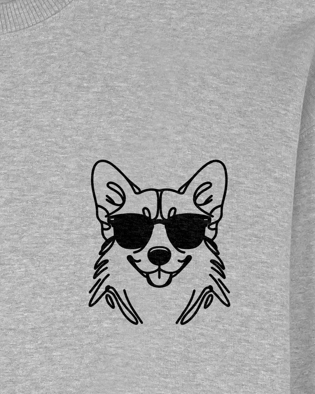 Line Art - Cooler Corgi - Motiv