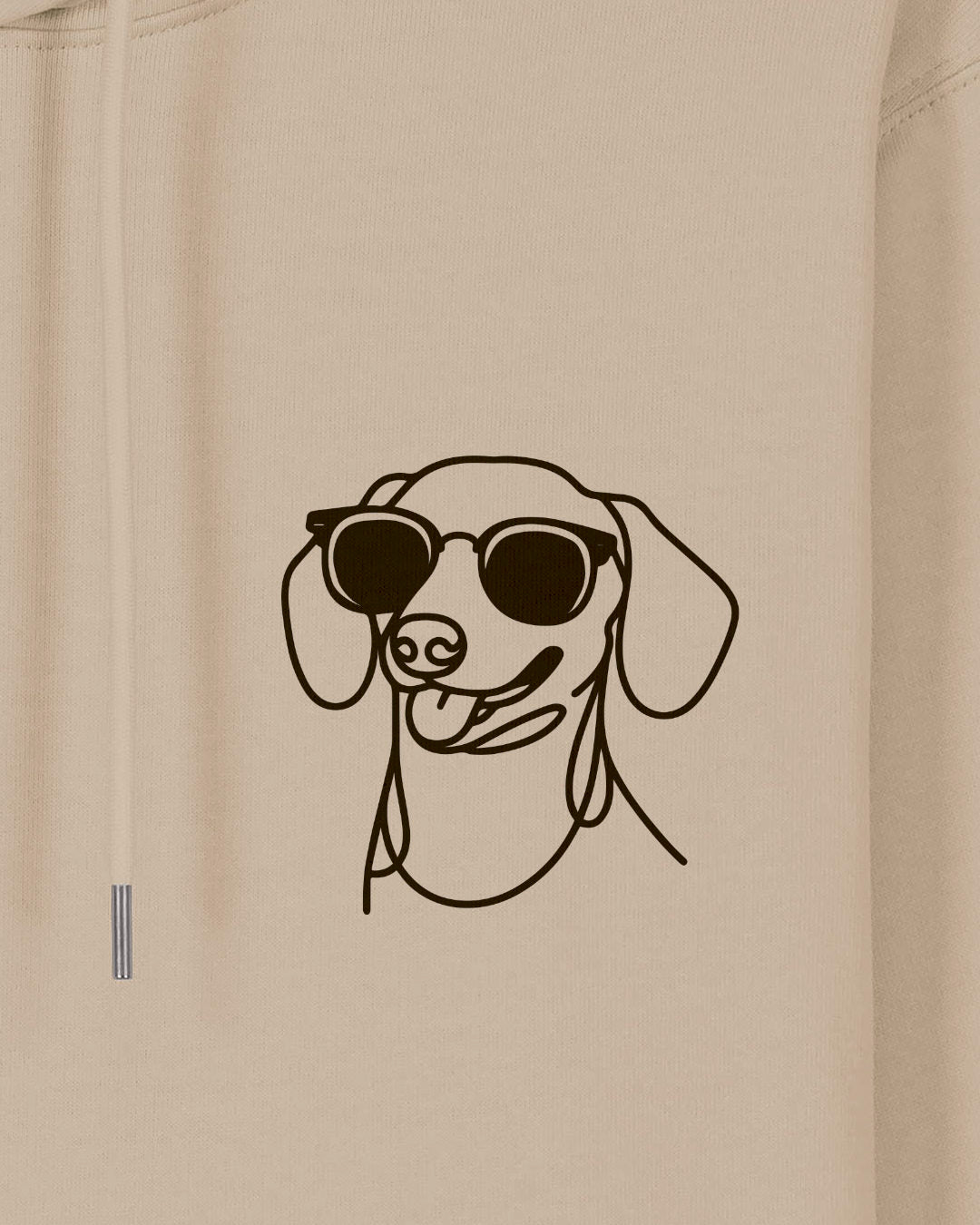Line Art - Cooler Dackel (Kurzhaar) - Motiv