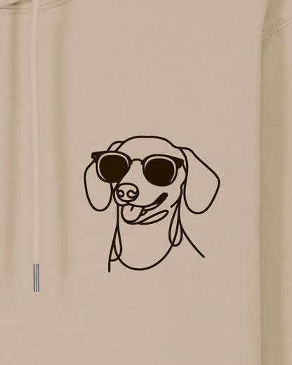 Line Art - Cooler Dackel (Kurzhaar) - Motiv