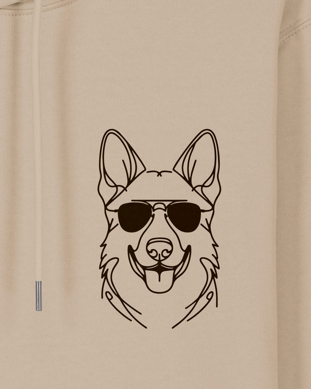 Motiv nah - Line Art - Cooler Deutscher Schäferhund