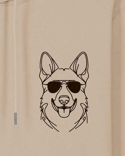 Motiv nah - Line Art - Cooler Deutscher Schäferhund