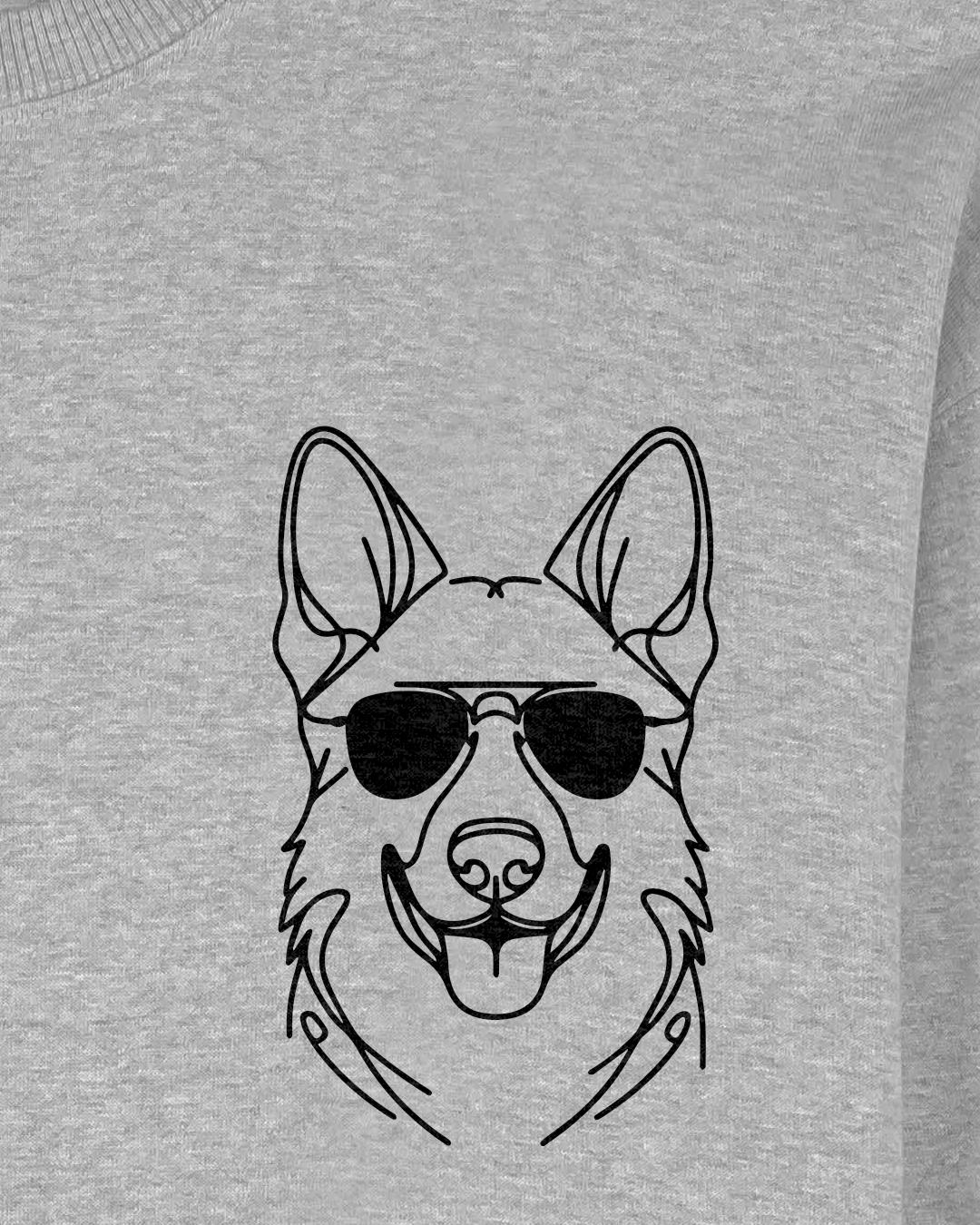 Motiv nah - Line Art - Cooler Deutscher Schäferhund