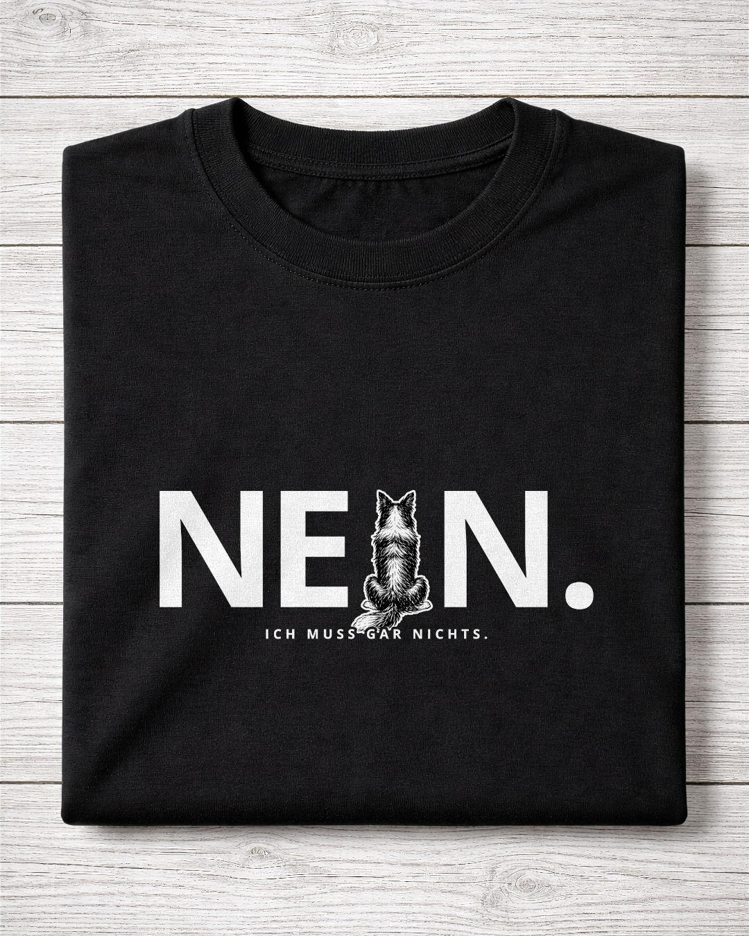 Motiv nah - Nein. Ich muss gar nichts. - Border Collie