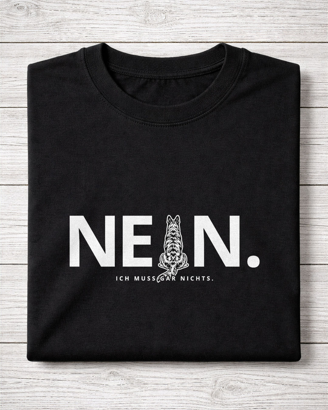 Motiv nah - Nein.Ich muss gar nichts. - Herder kurzhaar