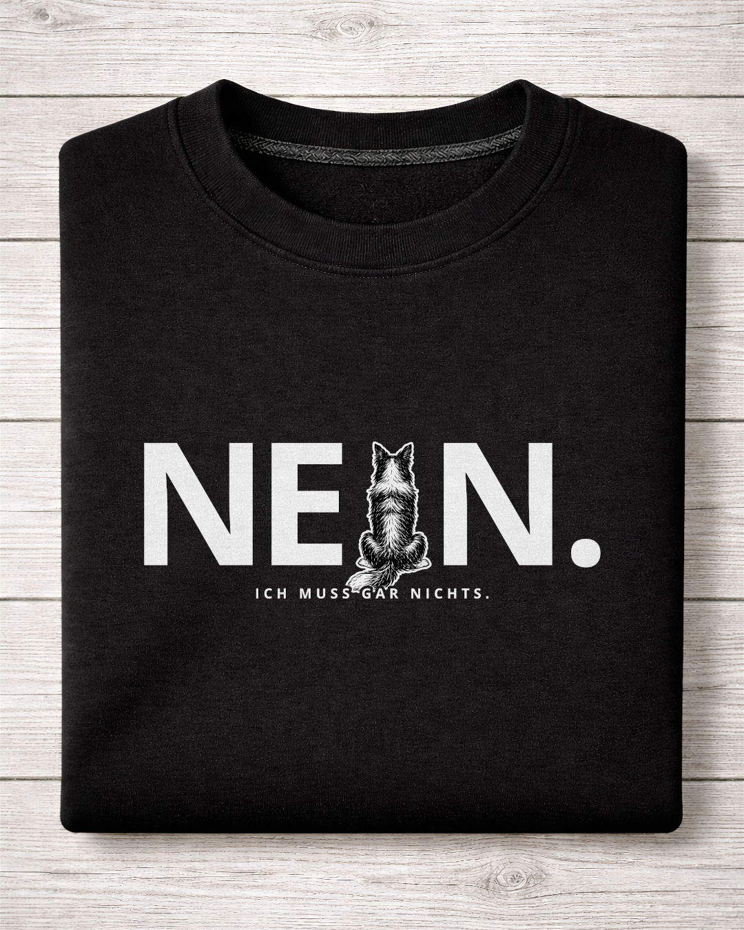 Motiv nah - Nein. Ich muss gar nichts. - Border Collie