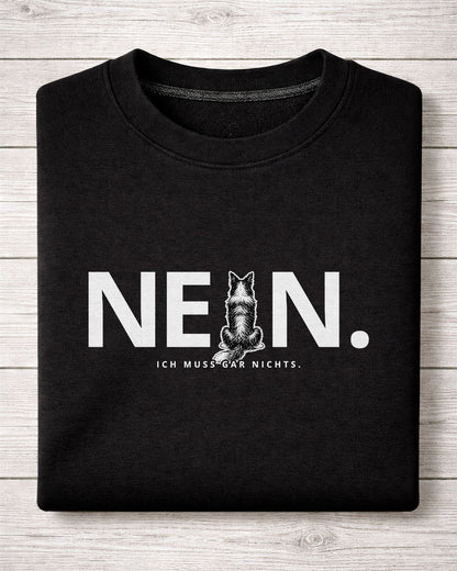 Motiv nah - Nein. Ich muss gar nichts. - Border Collie