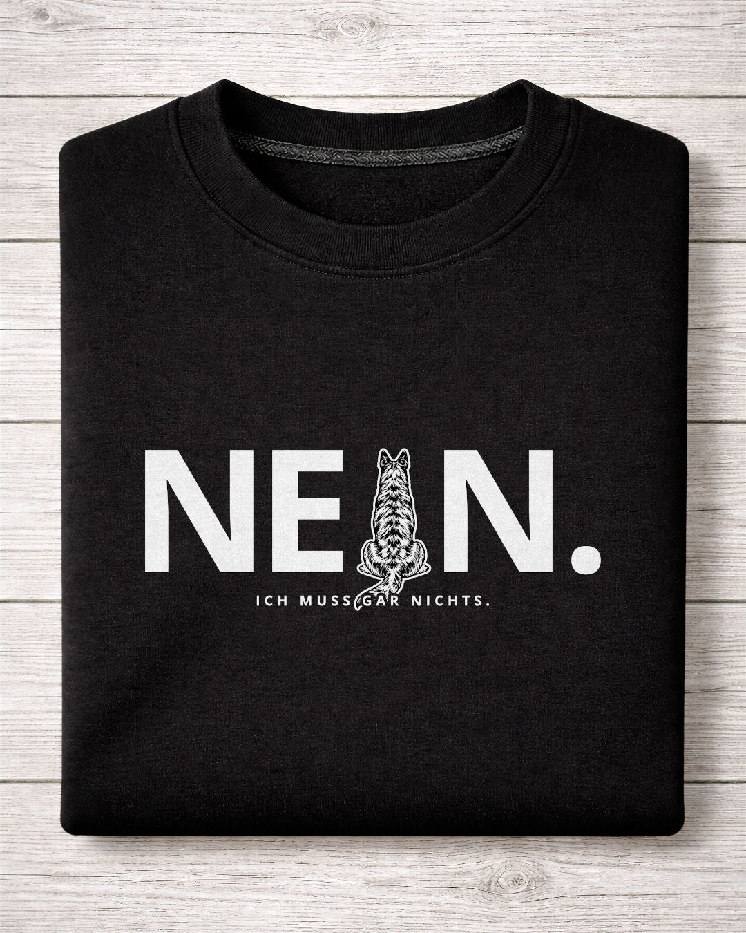 Motiv nah - Nein.Ich muss gar nichts. - Herder kurzhaar