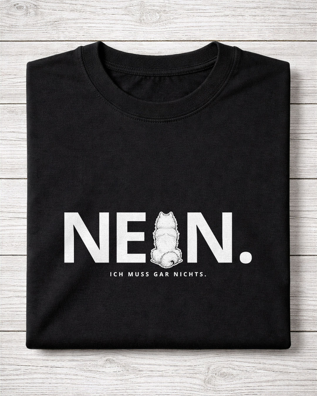 Motiv nah - Nein. Ich muss gar nichts. - Samojede