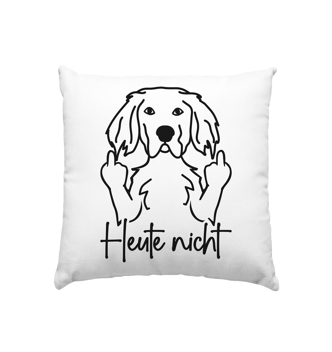 Heute nicht - English Setter - Kissen 40x40cm