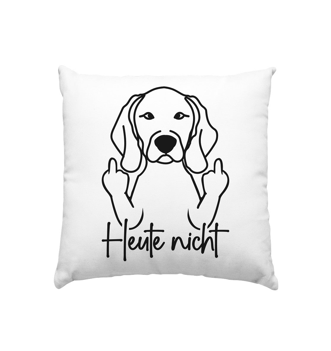 Heute nicht - Weimaraner - Kissen 40x40cm