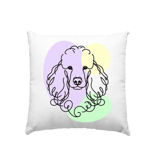 Line Art - Süßer Pudel - Kissen 40x40cm