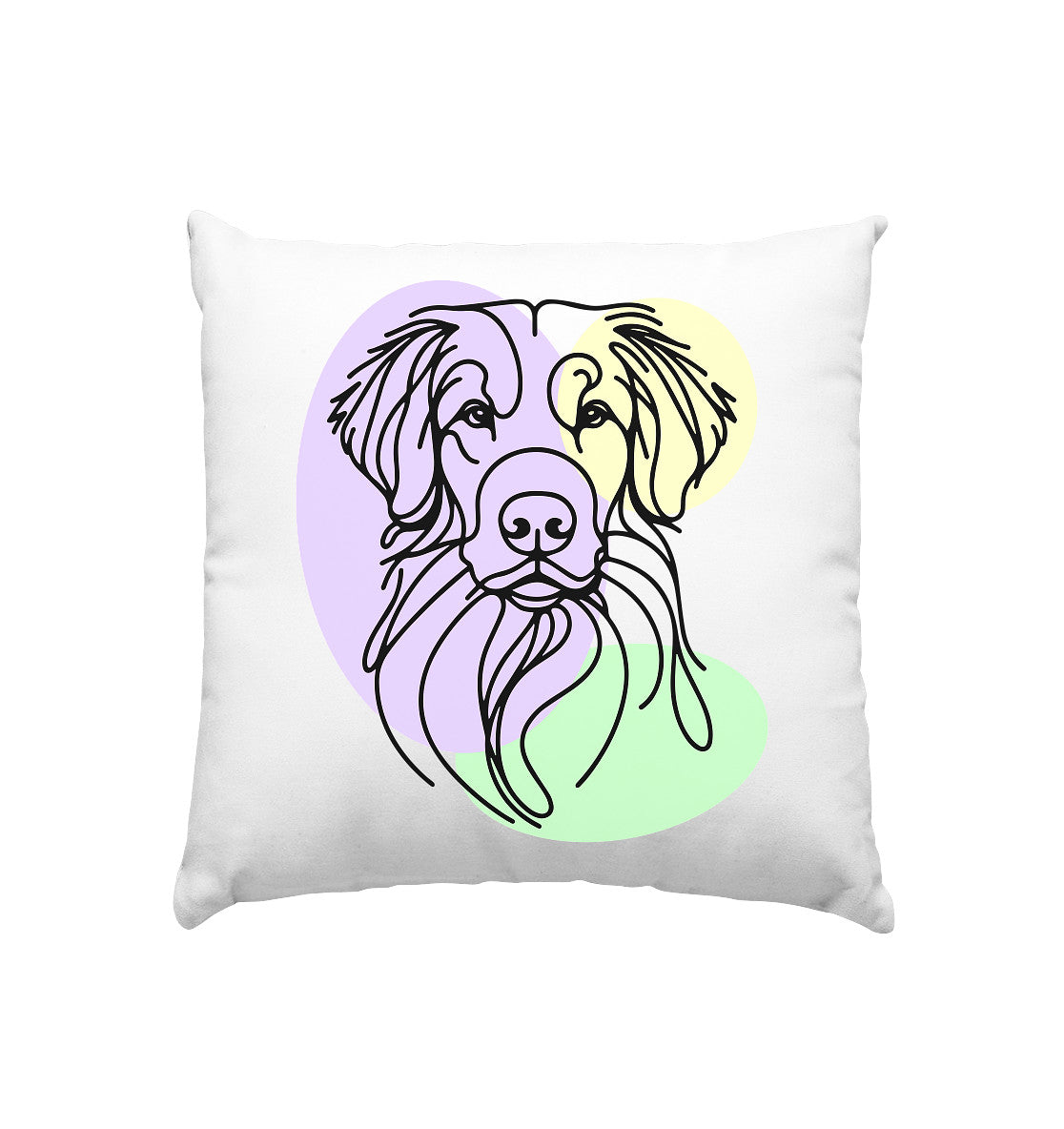 Line Art - Süßer Nova Scotia Duck Tolling Retriever - Kissen 40x40cm