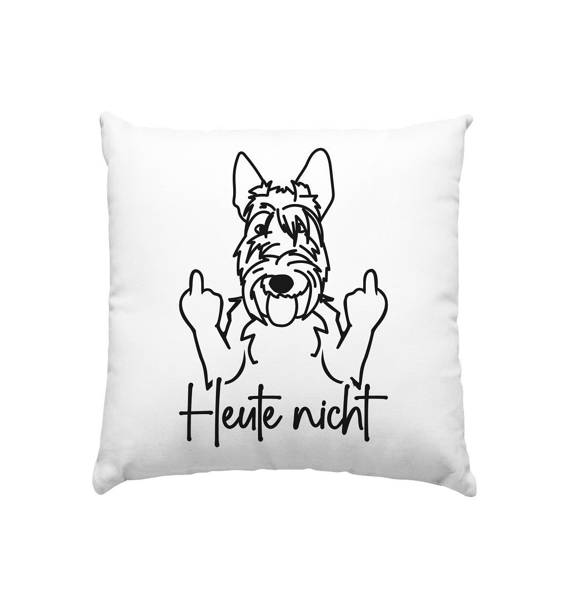 Heute nicht - Scottish Terrier - Kissen 40x40cm