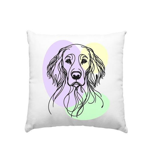Line Art - Süßer English Setter - Kissen 40x40cm
