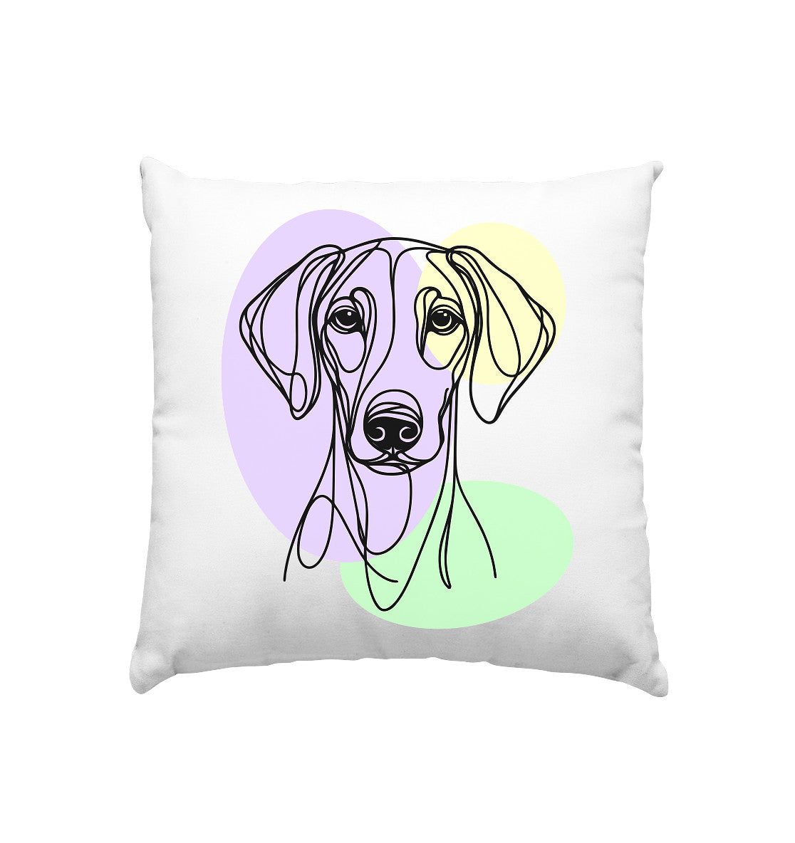 Line Art - Süßer Dobermann - Kissen 40x40cm