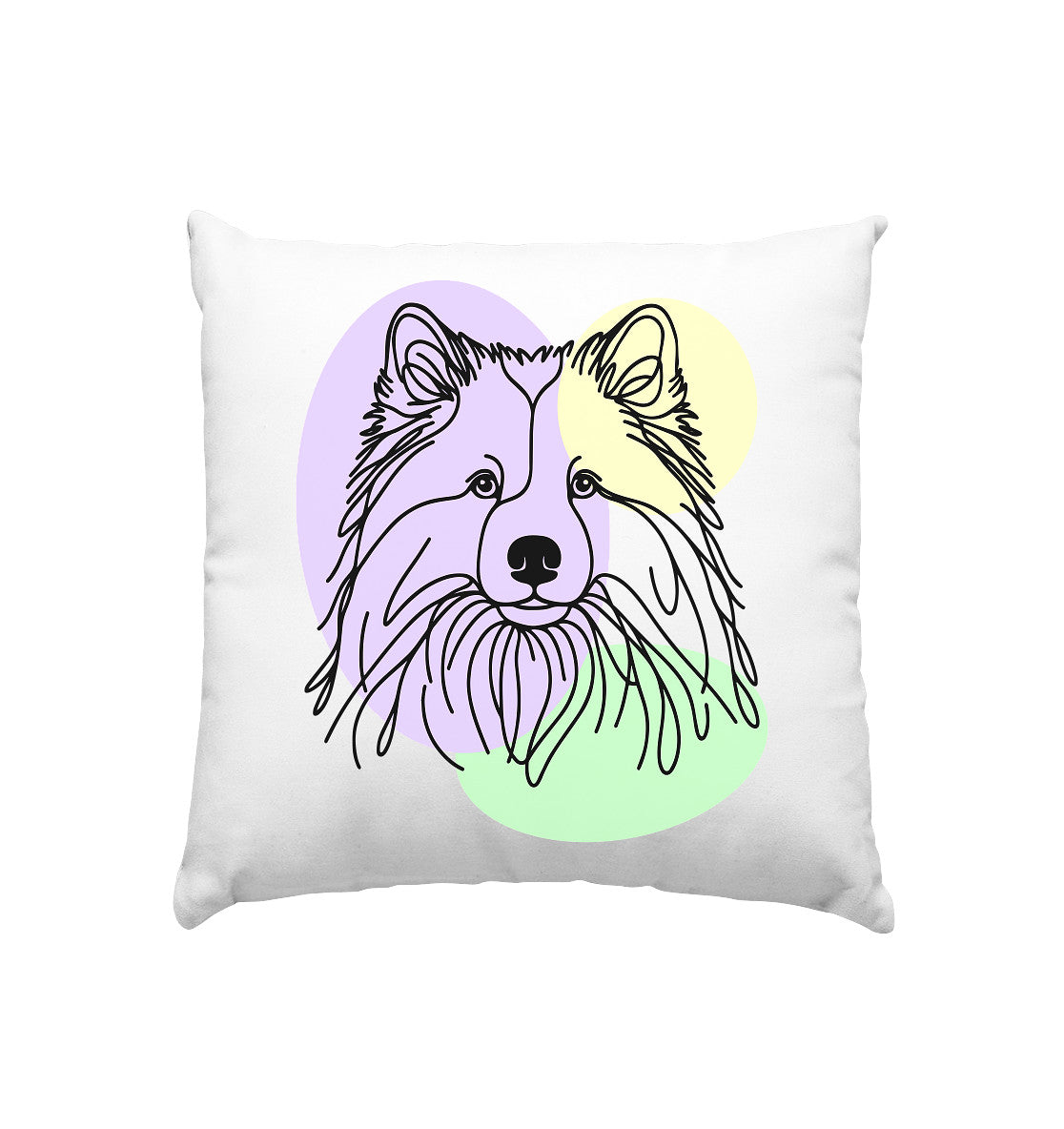 Line Art - Süßer Eurasier - Kissen 40x40cm