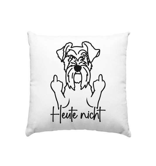 Heute nicht - Schnauzer - Kissen 40x40cm