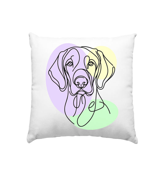 Line Art - Süßer Vizsla - Kissen 40x40cm