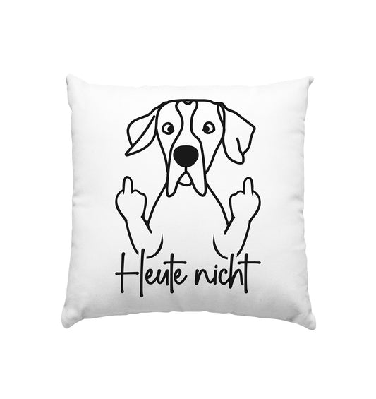 Heute nicht - English Pointer - Kissen 40x40cm