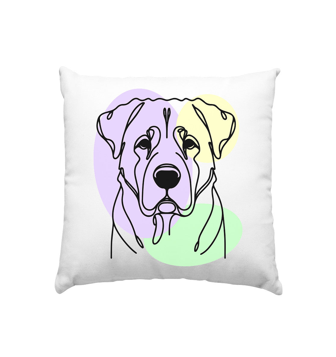 Line Art - Süßer Kangal - Kissen 40x40cm
