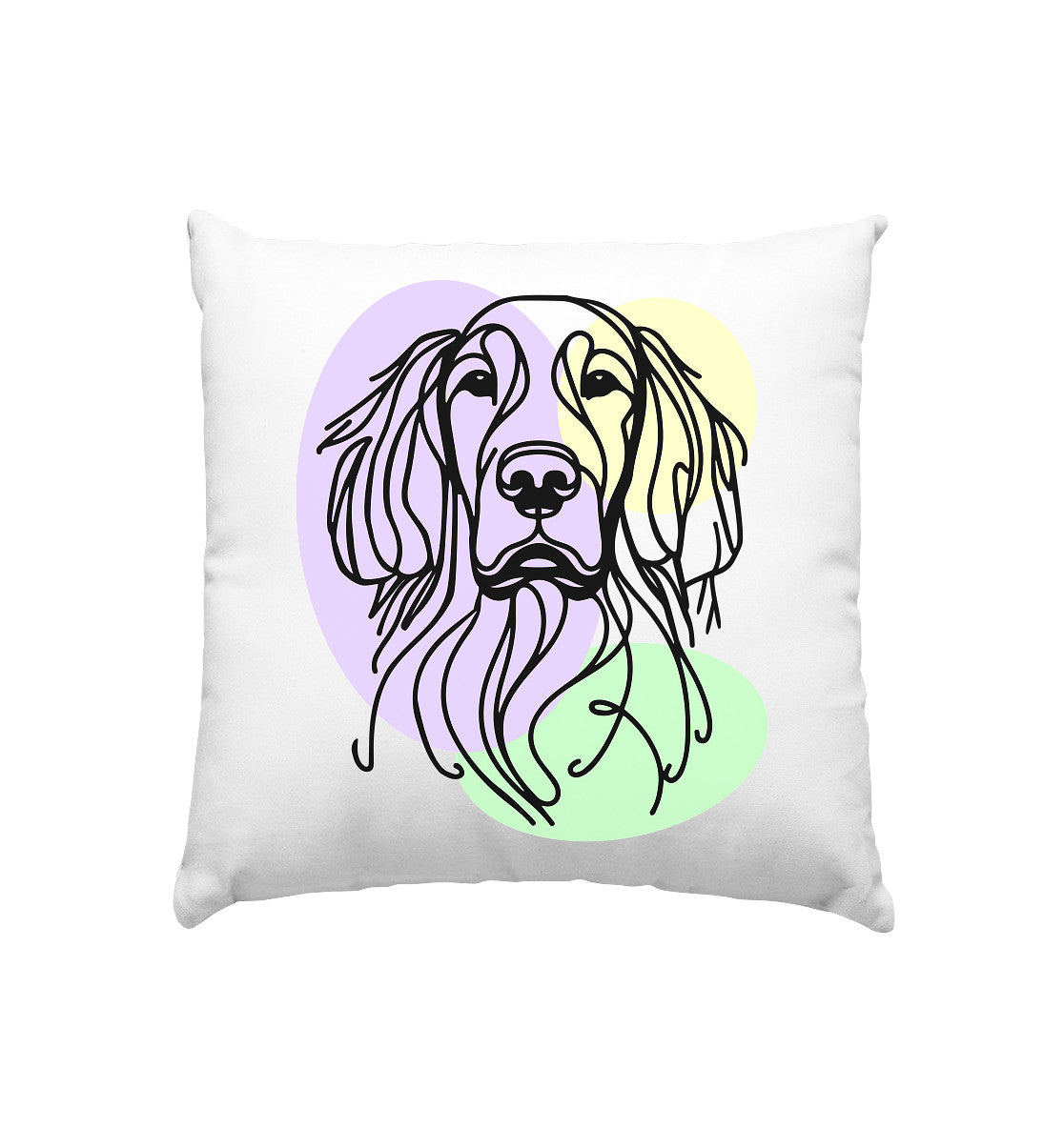 Line Art - Süßer Gordon Setter - Kissen 40x40cm