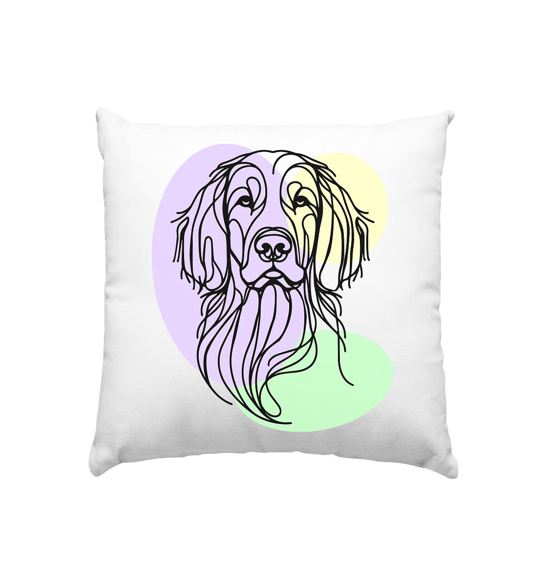 Line Art - Süßer Irish Setter - Kissen 40x40cm